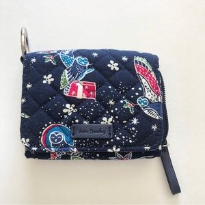 Vera Bradley Iconic RFID Card Case, Holiday Owls
